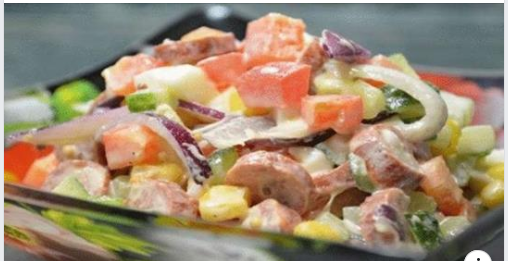 Яркий и вкусный салат «Радуга»: простой в приготовлении
