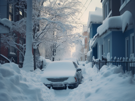 Parcarea pe zăpadă poate fi o problemă pentru șoferi