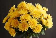 Выбор и особенности букета из хризантем