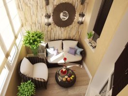 Как обустроить на балконе лаунж зону?