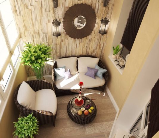 Как обустроить на балконе лаунж зону?
